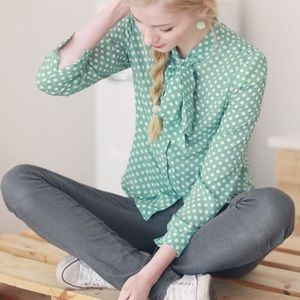 EUC Linen Polka Dot Shirt